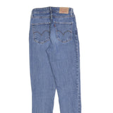LEVI'S 721 Womens Slim Blue Denim Light W23 L30 Jeans Cotton Blend Zip