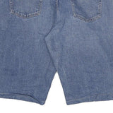 WRANGLER Mens Blue Denim Casual Shorts 2XL W36 Classic Fit Cotton Blend