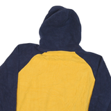 LEVI'S Mens Blue & Yellow Plain Hooded Pullover Basic Knit Jumper L Casual