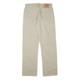 LEVI'S Mens Cotton Blend Beige Regular Fit Straight Leg Trousers W31 L30 Casual