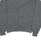 CHAMPION Mens Grey Crew Neck S Cotton Blend Sweatshirt INDO Logo Pullover