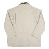 WOODSMAN ATA Mens Beige & Brown Casual Button Cotton Blend Jacket L Corduroy