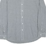 LEVI'S Mens Blue & Green Check Shirt XL Button-Down Collar Long Sleeve Casual