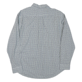 LEVI'S Mens Blue & Green Check Shirt XL Button-Down Collar Long Sleeve Casual