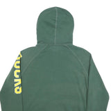 NIKE Womens Green Oregon Full Zip Hoodie XL University Logo Lightweight