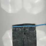 True Religion Contrast Stitch Jeans - 35W 30L Grey Cotton