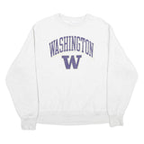 CHAMPION REVERSE WEAVE Mens White Washington Crew Neck L Sweatshirt Cotton Blend
