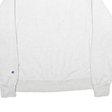 CHAMPION REVERSE WEAVE Mens White Washington Crew Neck L Sweatshirt Cotton Blend