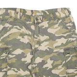 CARHARTT Mens Cargo Shorts Green & Beige XL W40 Camouflage Relaxed Fit
