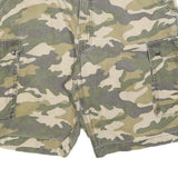 CARHARTT Mens Cargo Shorts Green & Beige XL W40 Camouflage Relaxed Fit