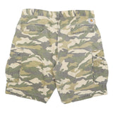 CARHARTT Mens Cargo Shorts Green & Beige XL W40 Camouflage Relaxed Fit