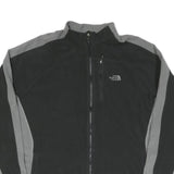 THE NORTH FACE Mens Black & Grey Zip Jacket 2XL Cotton Blend Outdoor Casual