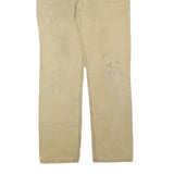 CARHARTT Mens Cotton Blend Beige Regular Fit Straight Leg Trousers W31 L32