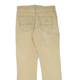CARHARTT Mens Cotton Blend Beige Regular Fit Straight Leg Trousers W31 L32