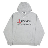 NIKE Mens Grey Lenape Athletics Pullover Hoodie 2XL Cotton Blend
