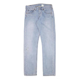 LEVI'S 502 Mens Jeans Blue Regular Straight Denim Light W28 L31 Classic Fit Zip
