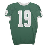 NIKE Mens Green & Grey Zionsville Graphic T-Shirt L Short Sleeve V-Neck