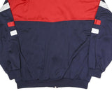 COCO POLO Mens Red & Navy Polyester Blend Zip Jacket L Colourblock Sportswear