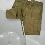 Levis Cargo Shorts - 35W 10L Khaki Cotton