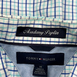 Tommy Hilfiger Checked Shirt - Medium Blue Cotton