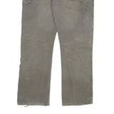 DICKIES Mens Cotton Blend Grey Regular Straight Trousers W38 L32 Workwear Zip