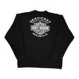 Harley Davidson Graphic Long Sleeve T-Shirt - XL Black Cotton