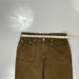 550 Levis Jeans - 36W 30L Brown Cotton