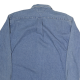 TOMMY HILFIGER Mens Blue Denim Shirt M Cotton Long Sleeve Button Casual