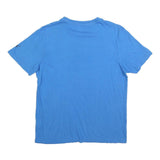 PUMA Mens Blue Graphic T-Shirt M Short Sleeve Crew Neck Cotton Blend
