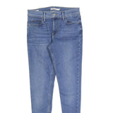 LEVI'S 710 Womens Jeans Blue Slim Skinny Denim Medium W28 L28 Zip Closure