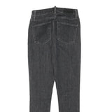 LEVI'S 721 Womens Jeans Black Slim Skinny Denim Medium W23 L27 Zip Closure