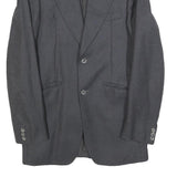 Mens Grey Wool Classic Jacket XS Button Plain Stylish Formal Outerwear