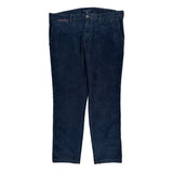 Tommy Hilfiger Cord Trousers - 36″ Waist Navy Corduroy