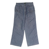 BULL CANYON Mens Regular Fit Straight Blue Denim Jeans W30 L25 Workwear Zip