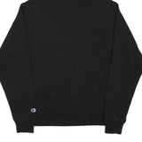 CHAMPION Mens Black Pullover Hoodie S Cotton Blend Long Sleeve Casual