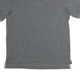 TOMMY HILFIGER Mens Grey Polo Shirt L Cotton Short Sleeve Plain Casual