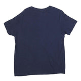 DELTA Mens Navy Blue Nevada Graphic T-Shirt L Short Sleeve Crew Neck Classic