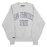 JANSPORT Mens Grey San Francisco State Crew Neck M Cotton Blend Sweatshirt