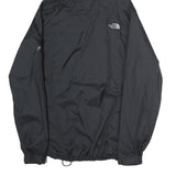 THE NORTH FACE Womens Black Outdoor Jacket L Polyester Zip Hooded Plain