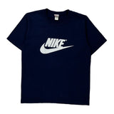Nike T-Shirt - Large Navy Cotton