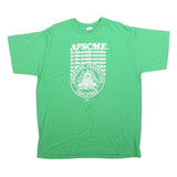 PLAINS Mens Green XL Graphic T-Shirt Short Sleeve Crew Neck Cotton Blend