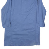 Mens Blue Cotton Classic Button Closure Jacket L Plain Long Sleeve Workwear