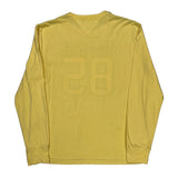 Tommy Hilfiger Long Sleeve T-Shirt - Large Yellow Cotton