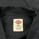 Jm Transport Dickies Short Sleeve Shirt - 2XL Black Polyester Blend