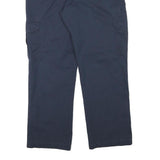 DICKIES Mens Cotton Blend Navy Regular Straight Trousers W32 L28 Workwear Cargo