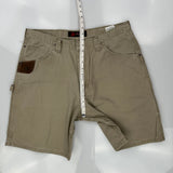 Wrangler Carpenter Shorts - 38W 10L Khaki Cotton