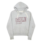 A Womens Grey Oberlin College Pullover Hoodie S Cotton Blend Casual