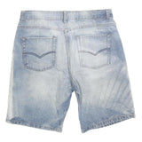 TWEED RIVER Mens Denim Light Blue Cotton Blend Casual Shorts L W36 Relaxed Fit