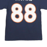 MAJESTIC Mens Blue Denver Broncos Graphic T-Shirt M Short Sleeve Crew Neck NFL