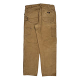 Dickies Carpenter Trousers - 36W 31L Brown Cotton